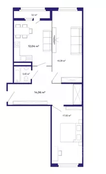 2-к кв. Иркутская область, Иркутский муниципальный округ, Маркова рп, ...