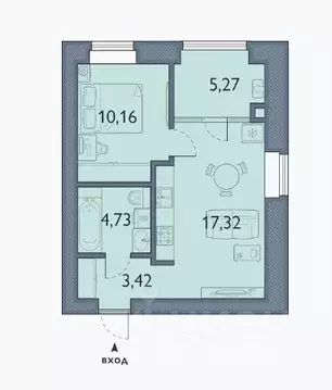 1-к кв. Брянская область, Брянский район, пос. Мичуринский, ...