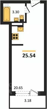 Студия Воронежская область, Воронеж Острогожская ул., 156/3 (25.54 м)