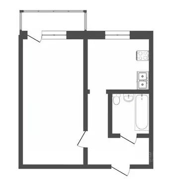 1-к кв. Тюменская область, Тюмень Метелева мкр, ул. Метелевская, 6 ...