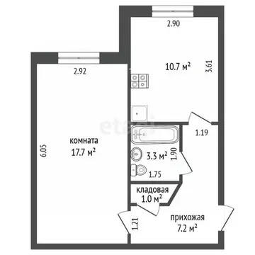 1-к кв. Ямало-Ненецкий АО, Пуровский район, Уренгой пгт, 2-й мкр 17 ...