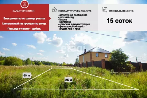 Участок в Калужская область, Бабынинский муниципальный округ, Утешево ...