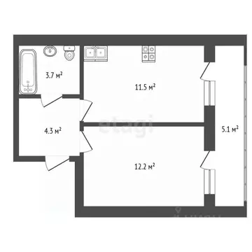 1-к кв. Марий Эл, Йошкар-Ола городской округ, с. Семеновка ул. ...