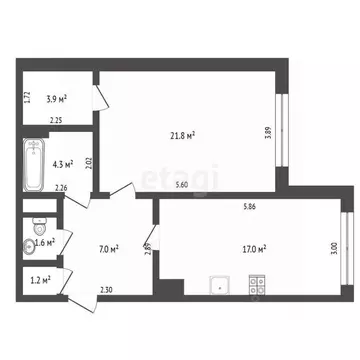 1-к кв. Ямало-Ненецкий АО, Новый Уренгой Оптимистов мкр, 3к1 (56.0 м)