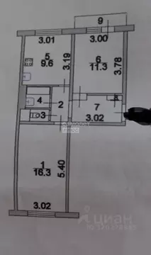 2-к кв. Курская область, Курский район, Клюквинский сельсовет, д. ...