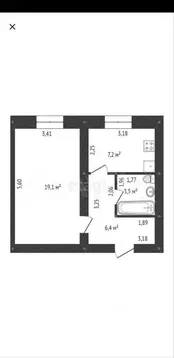 1-к кв. Башкортостан, Уфа ул. Ульяновых, 19А (36.0 м)