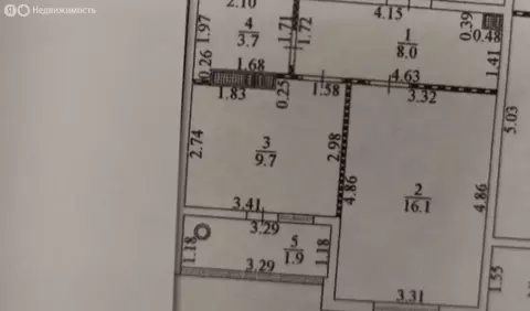 1-комнатная квартира: Евпатория, улица Чапаева, 28Д (40 м)