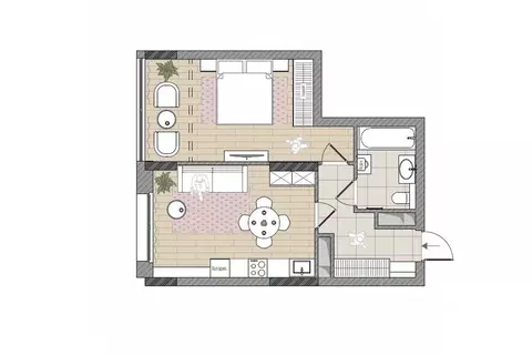 2-к кв. Кировская область, Киров Мелькомбинатовский проезд, 3 (48.7 м)
