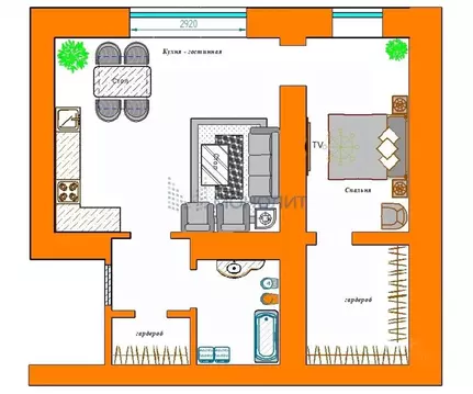 2-к кв. Нижегородская область, Нижний Новгород д. Афонино, ул. ...