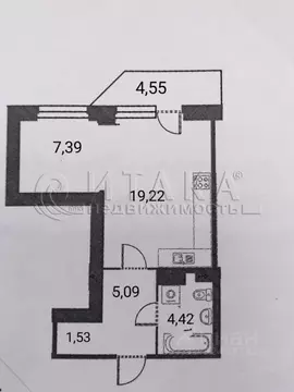 Студия Санкт-Петербург ул. Маршала Захарова, 10 (37.65 м)