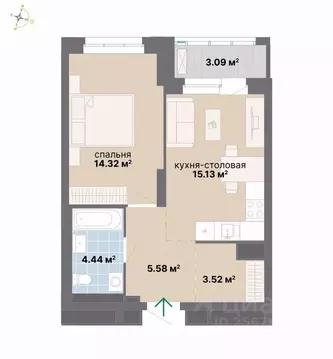 1-к кв. Свердловская область, Екатеринбург Южный жилрайон, Лайв жилой ...