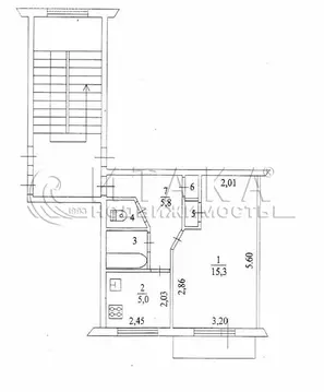 1-комнатная квартира: Гатчина, улица Хохлова, 3А (30.5 м)
