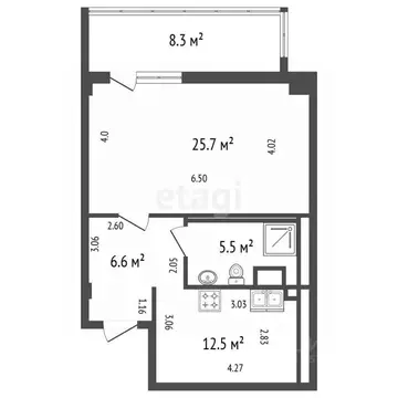 1-к кв. Санкт-Петербург пл. Конституции, 1к2 (58.6 м)