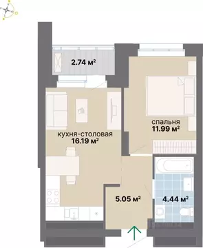 1-к кв. Свердловская область, Екатеринбург Южный жилрайон, Лайв жилой ...