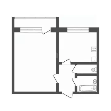 1-к кв. Белгородская область, Белгород Советская ул., 1а (34.8 м)