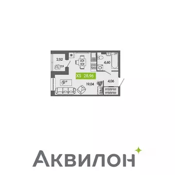 Студия Архангельская область, Северодвинск Аквилон Севен жилой ...