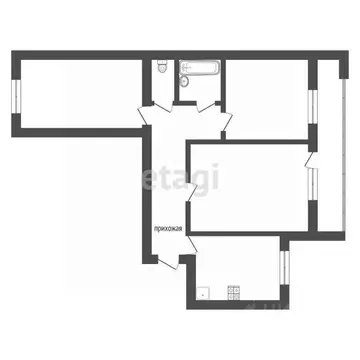 3-к кв. Вологодская область, Вологда ул. Карла Маркса, 97 (61.8 м)