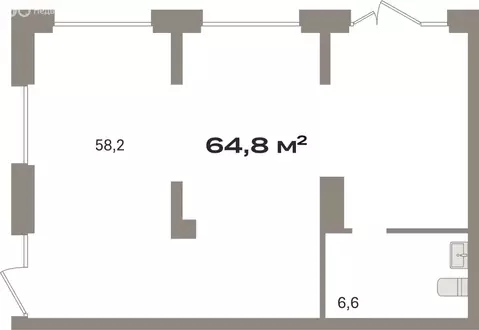 Помещение свободного назначения (64.76 м)