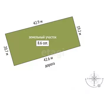 Участок в Забайкальский край, Читинский район, с. Смоленка  (8.6 сот.)