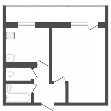 1-к кв. Тюменская область, Тюмень ул. Щорса, 7А (33.0 м)