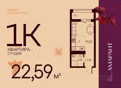 Студия Пензенская область, Пенза Арбеково жилрайон, Дальнее Арбеково ...