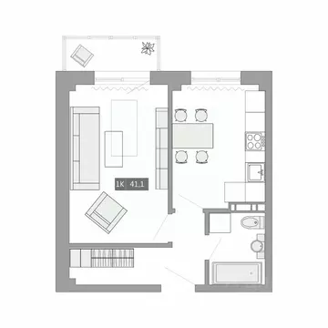 1-к кв. Приморский край, Артем ул. Острякова, 39А (41.1 м)