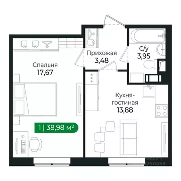 1-к кв. Ленинградская область, Сертолово Всеволожский район, ...