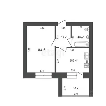 1-к кв. Башкортостан, Стерлитамак ул. Строителей, 8 (36.1 м)