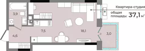 Студия Удмуртия, Ижевск ул. Имени В.С. Тарасова, 6 (37.1 м)