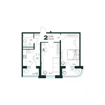 2-к кв. Московская область, Химки Сходня мкр, Первомайская ул., ...
