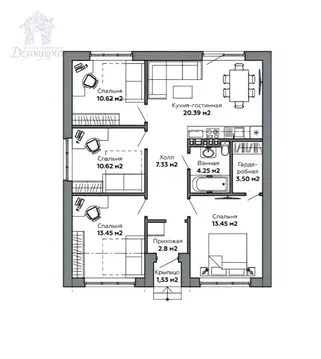 Дом в село Девица, Виноградная улица (88 м)