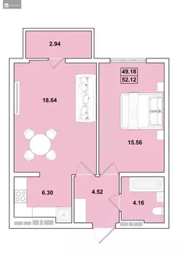 2-к кв. Иркутская область, Иркутск Ново-Ленино мкр, Огни Города жилой ...