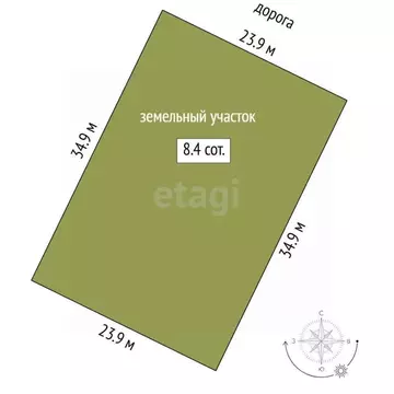 Участок в Тюменская область, Тюменский муниципальный округ, д. Большие ...