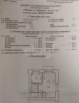 1-к кв. Удмуртия, Ижевск ул. Шишкина, 1 (29.9 м)
