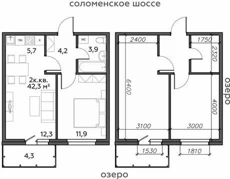 2-к кв. Карелия, Петрозаводск Район Северная промзона, Вороний Наволок ...