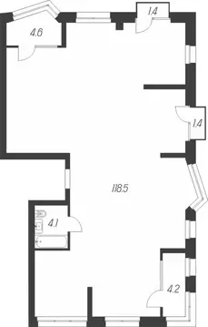 4-к кв. Тульская область, Тула ул. Михеева (134.2 м)