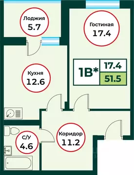 1-к кв. Красноярский край, Красноярск городской округ, пос. Солонцы ...
