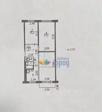 3-к кв. Кемеровская область, Новокузнецк ул. Новаторов, 3 (61.4 м)