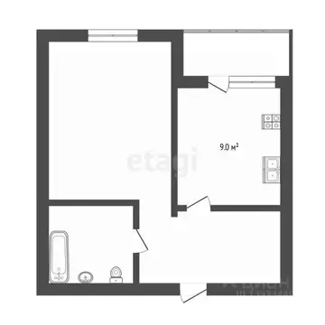 1-к кв. Тюменская область, Тюмень ул. Газовиков, 71 (36.0 м)
