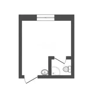 1к в -комнатной квартире (18.3 м)