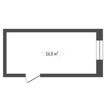 1к в -комнатной квартире (16.7 м)