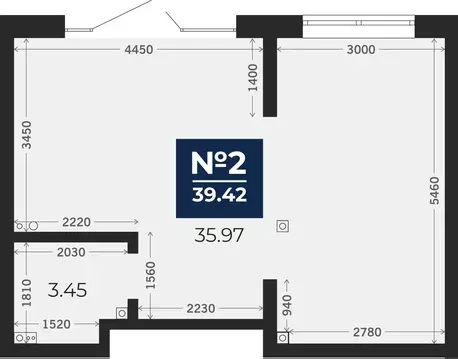 Помещение свободного назначения (39.42 м)