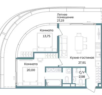 3-к кв. Крым, Саки ул. Морская (87.83 м)