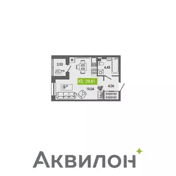 Студия Архангельская область, Северодвинск Аквилон Севен жилой ...