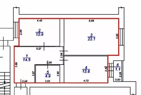 3-комнатная квартира: Тверь, улица Веры Бонч-Бруевич, 26 (70 м)