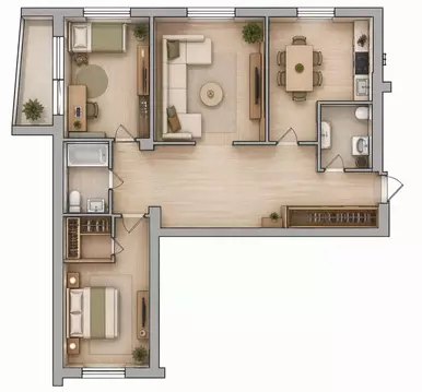 Квартира, 3 комнаты, 110 м