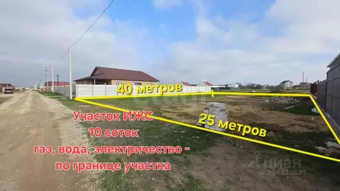 Участок в Крым, Сакский район, Ореховское с/пос, с. Михайловка ул. ...