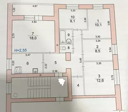 5-к кв. Волгоградская область, Волгоград ул. Гвоздкова, 8 (83.5 м)