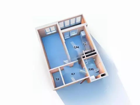 1-к кв. Ленинградская область, Мурино Всеволожский район, аллея ...