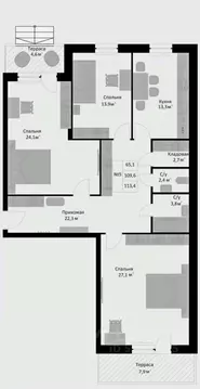 3-к кв. Московская область, Егорьевск муниципальный округ, д. Холмы, ...